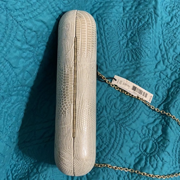 NEW KATE LANDRY LIGHT GOLD CHAIN Crossbody Clutch - Picture 9 of 12